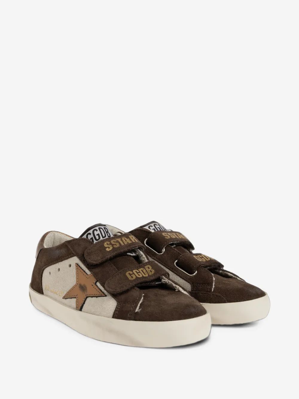 Golden Goose Kids 올드 스쿨 가죽 스니커즈