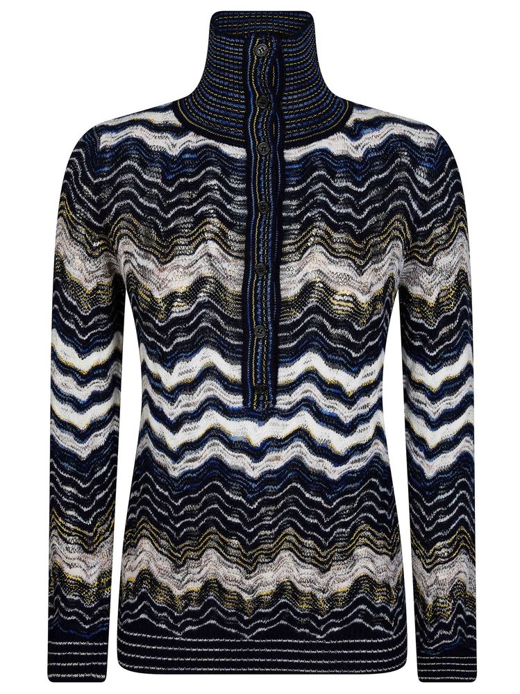 MISSONI 롱 슬리브 하이넥 점퍼