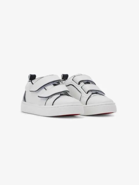 Christian Louboutin Kids 퍼니토 가죽 스니커즈