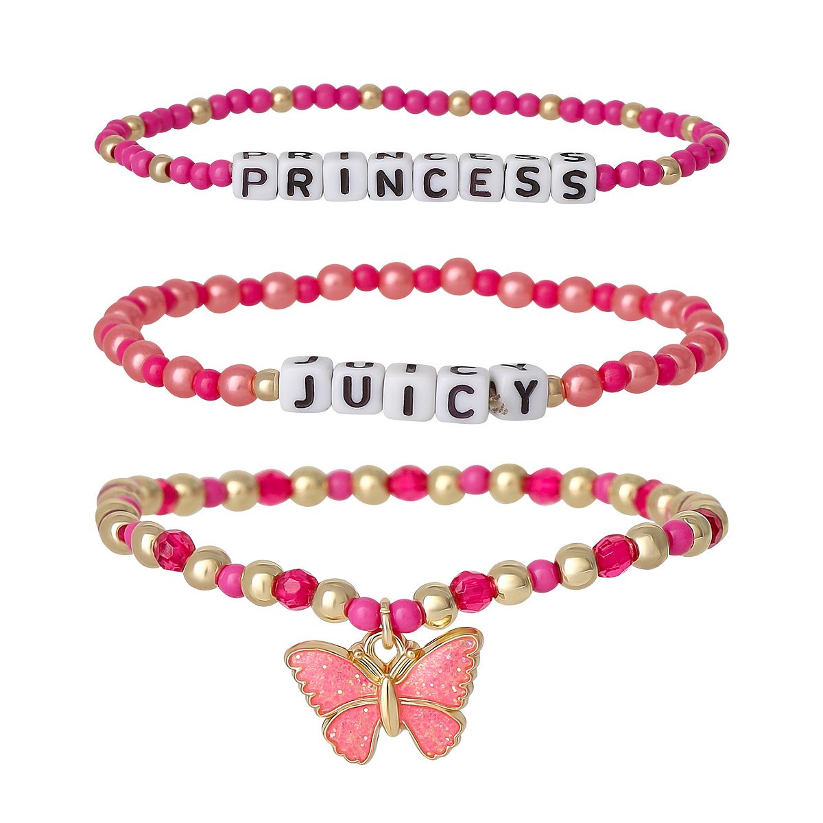 Juicy Couture Kids 주시 버터플라이 비즈 쥬얼리