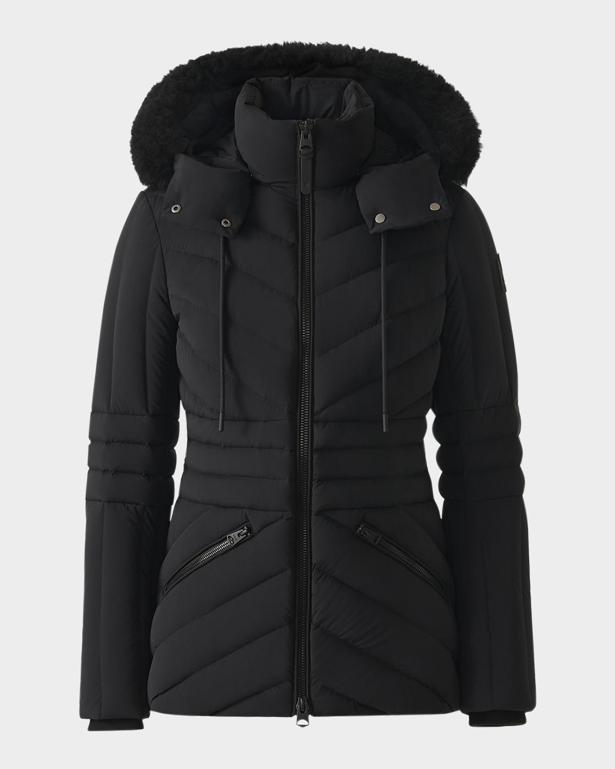 MACKAGE 나디아 SH 퀼팅 다운 자켓 탈부착 후드
