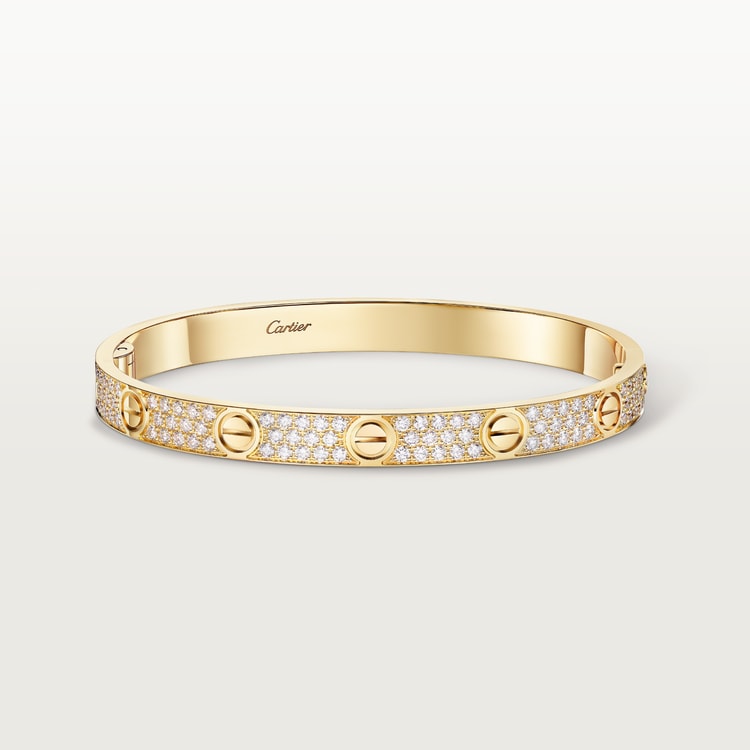 CARTIER 러브 브레이슬릿 클래식 모델 파베 세팅