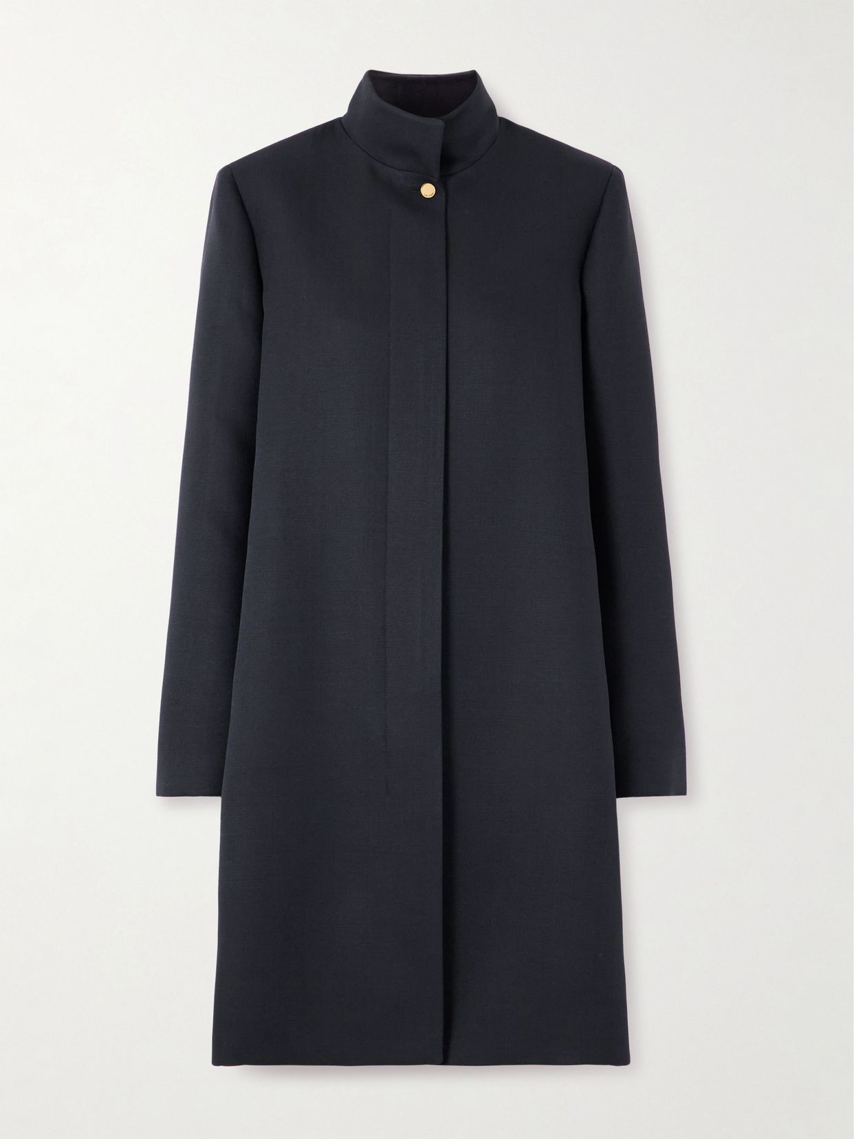 LOROPIANA 다니 울 실크 혼합 코트