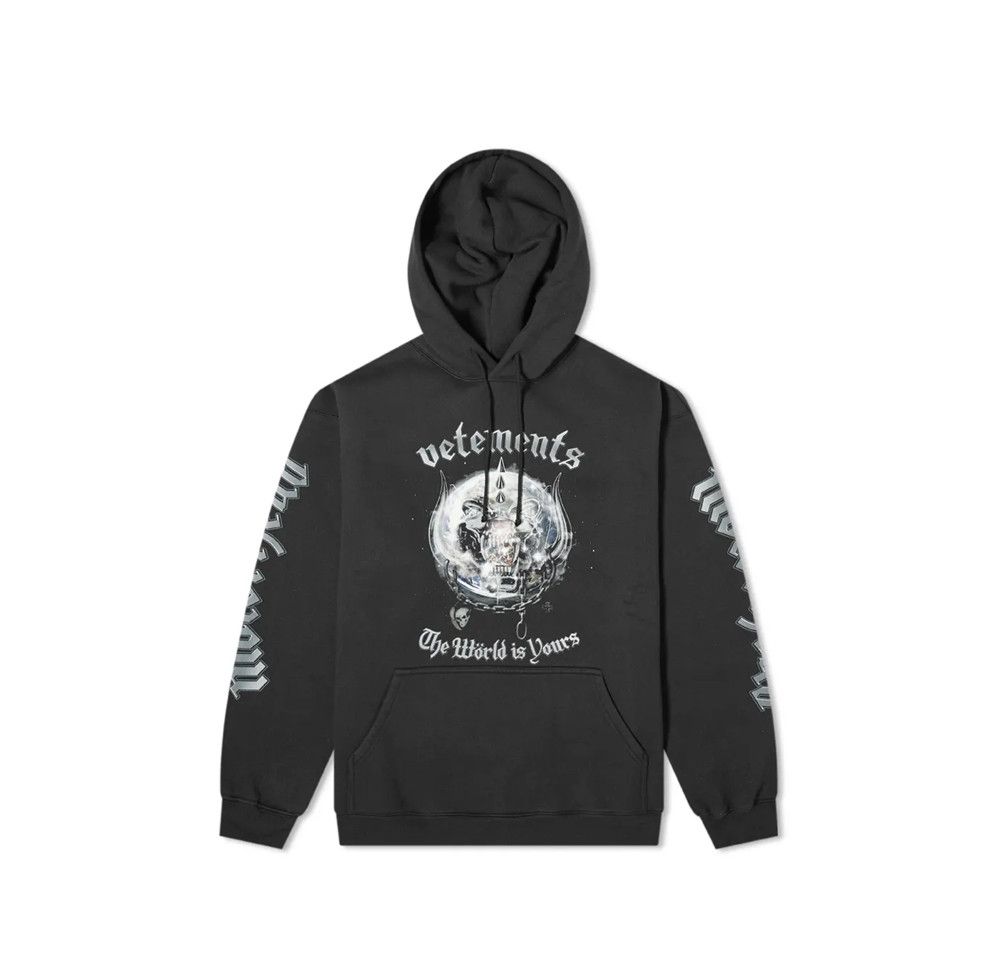 VETEMENTS 모터헤드 후드티 블랙 UAH21TR613 BLACK
