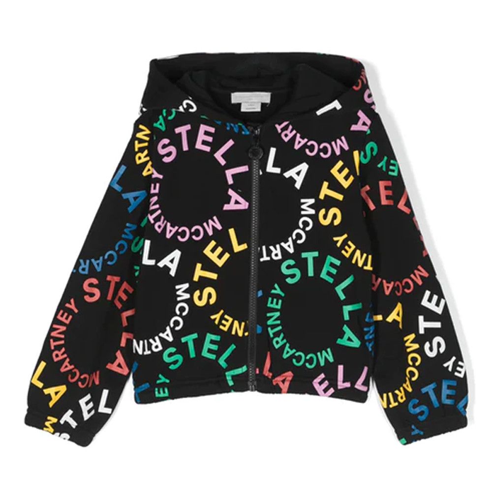 STELLA MCCARTNEY 23FW 키즈 로고 패턴 후드 집업 TT4D50 Z1333 930MC