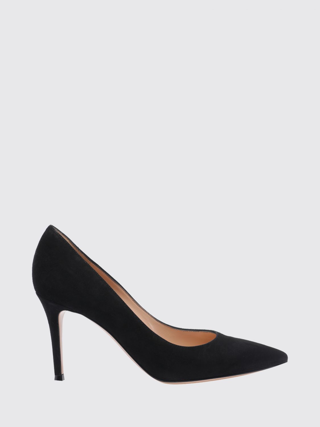 GIANVITO ROSSI 지안비토 스웨이드 펌프스 스틸레토 힐
