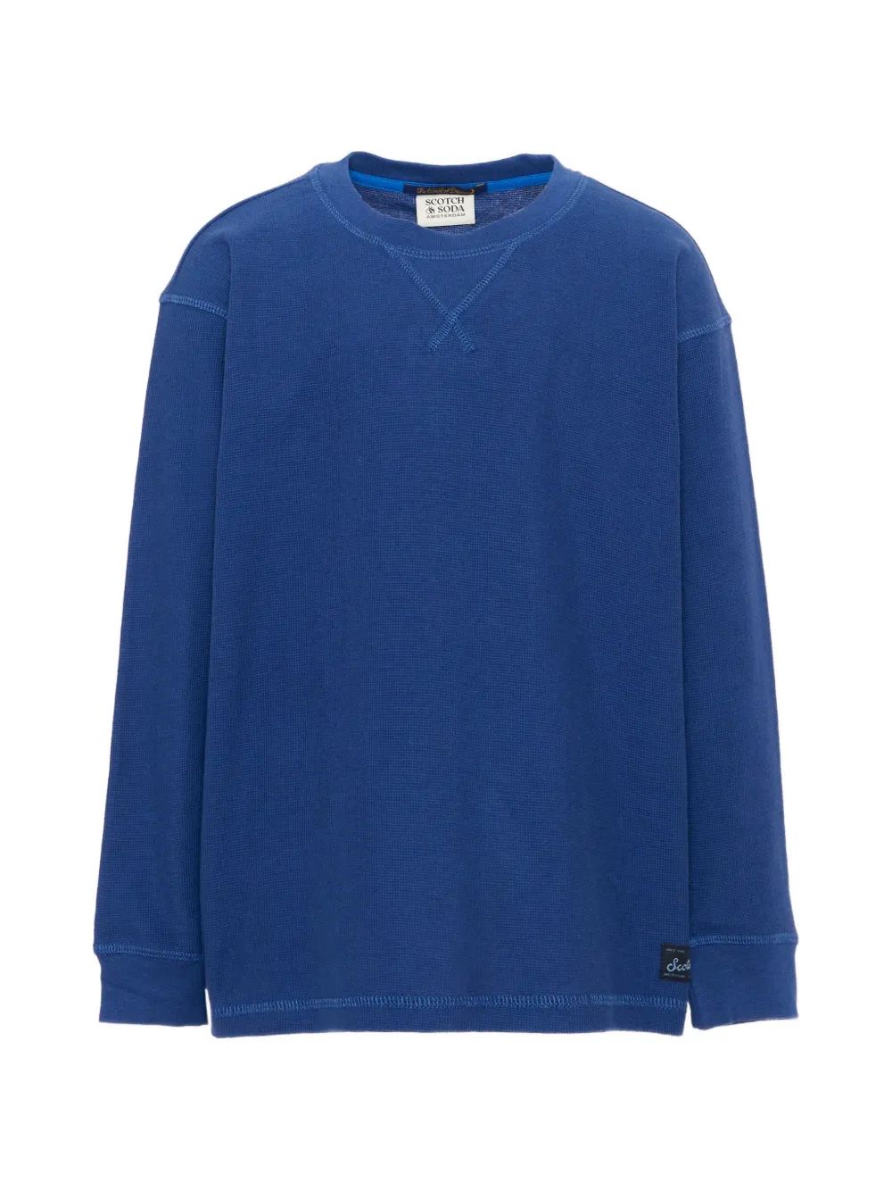 Scotch & Soda Kids 와플 니트 롱슬리브 티셔츠