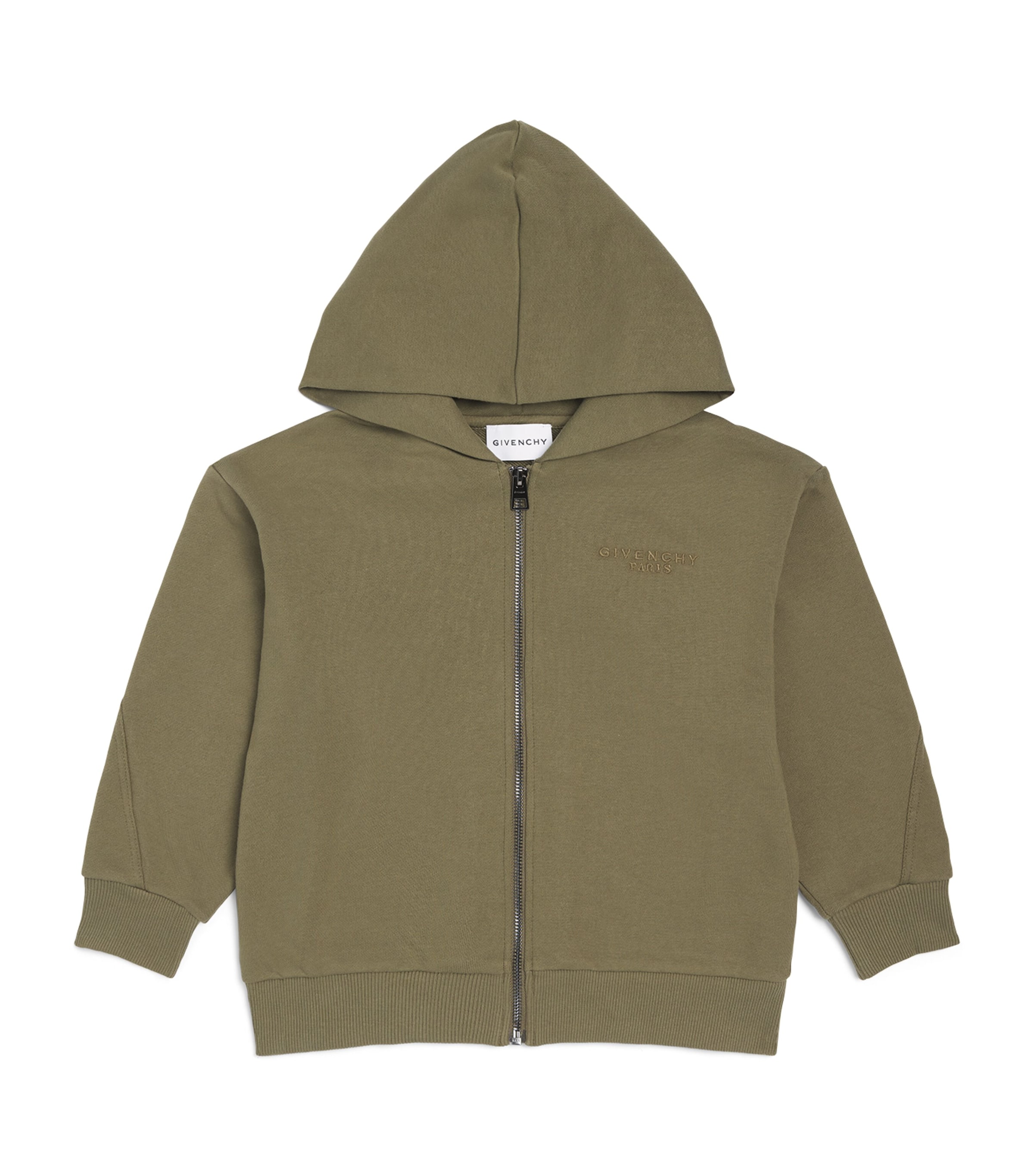 Givenchy Kids 오가닉 코튼 로고 집업 후드