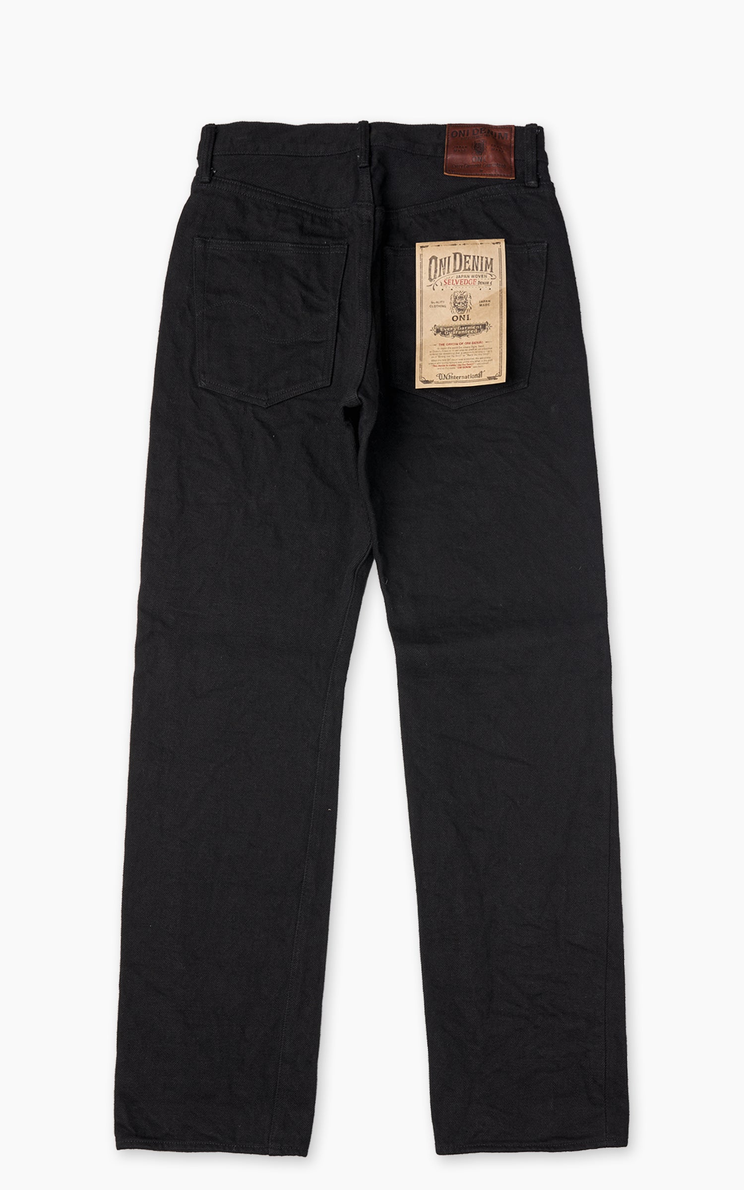 ONI DENIM 시크릿 블랙 데님 레귤러 스트레이트 진 20oz