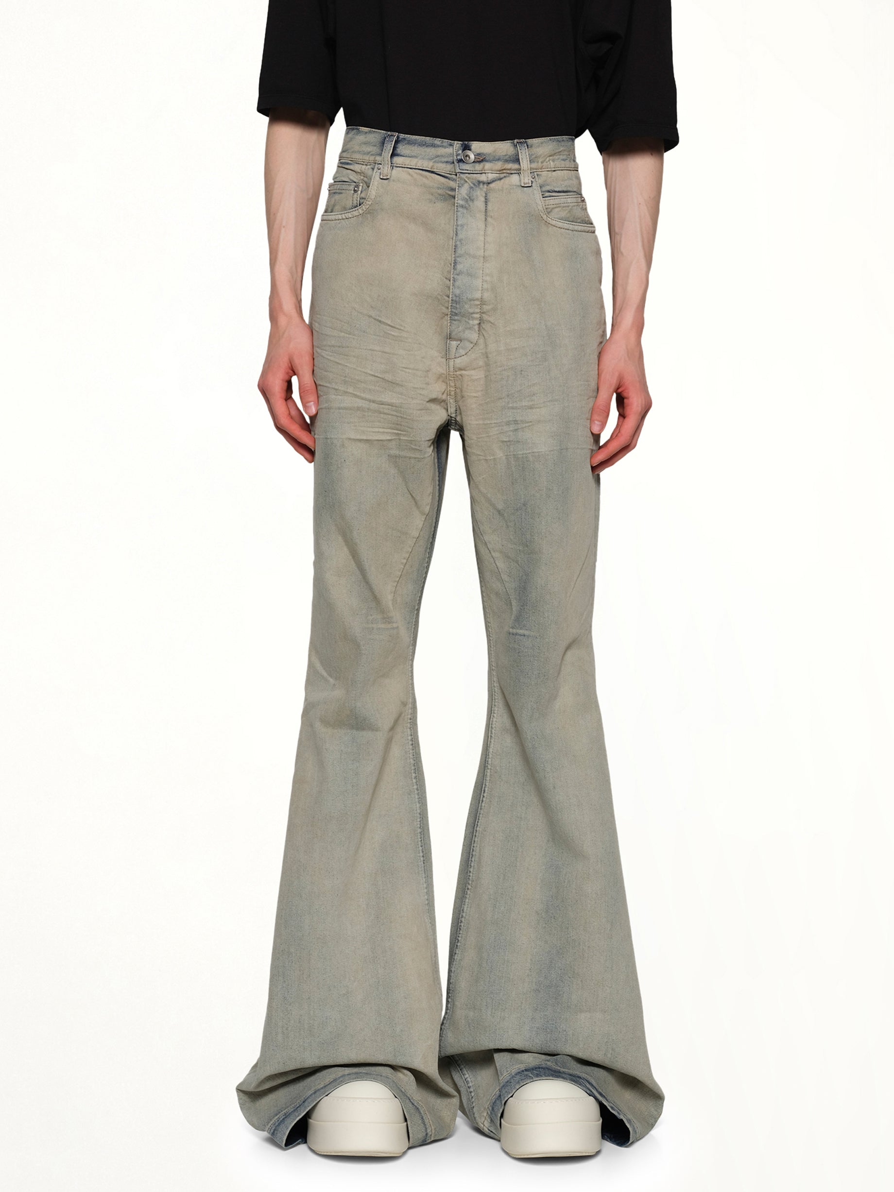 RICK OWENS DRKSHDW 볼란 부츠컷 미네랄 펄
