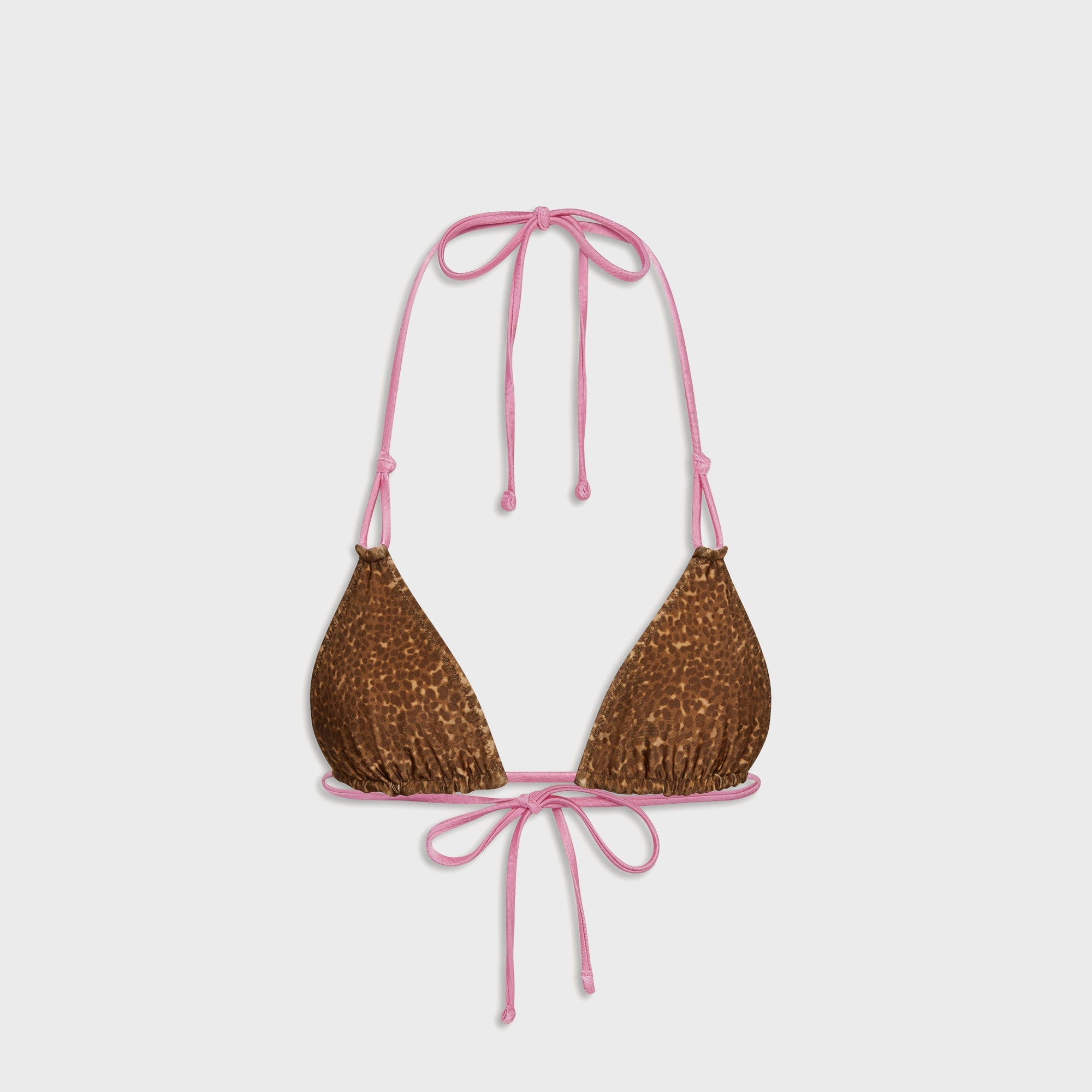 Frankies Bikinis 아리 리버시블 새틴 비키니 탑