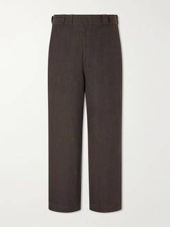 Silk Cotton Chino Wide Trouser | A.PRESSE | FETCHING