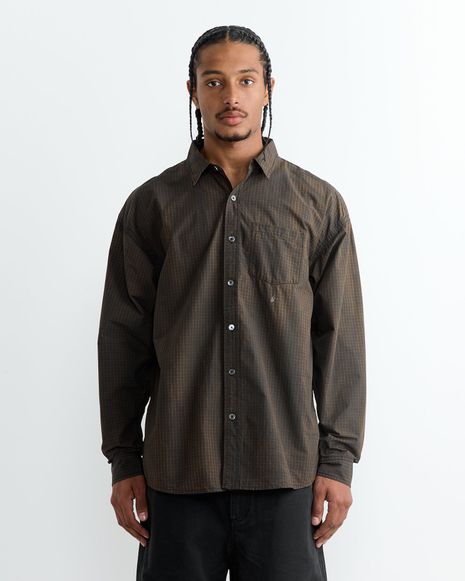 STUSSY CLASSIC LS SHIRT SPRAYED Classic LS Shirt Sprayed by Stussy