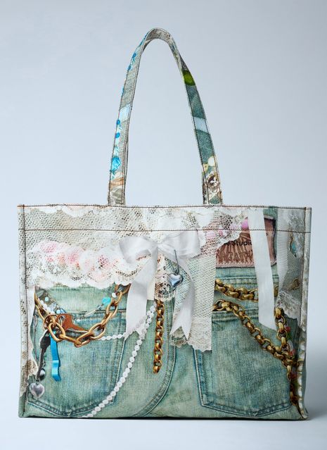 Denim Tote Bag C10270863 | 아크네 스튜디오 | FETCHING
