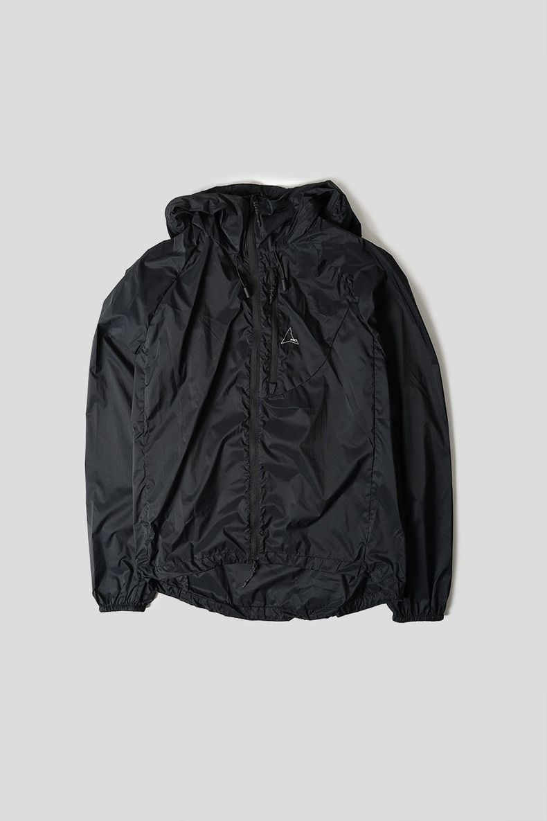블랙 리플렉티브 팩어블 윈드브레이커 자켓