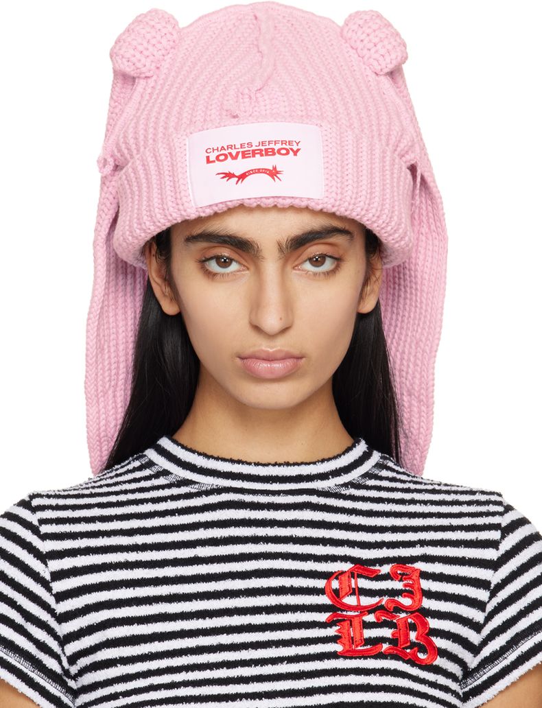 핑크 청키 레빗 비니 | CHARLES JEFFREY LOVERBOY | 페칭 FETCHING