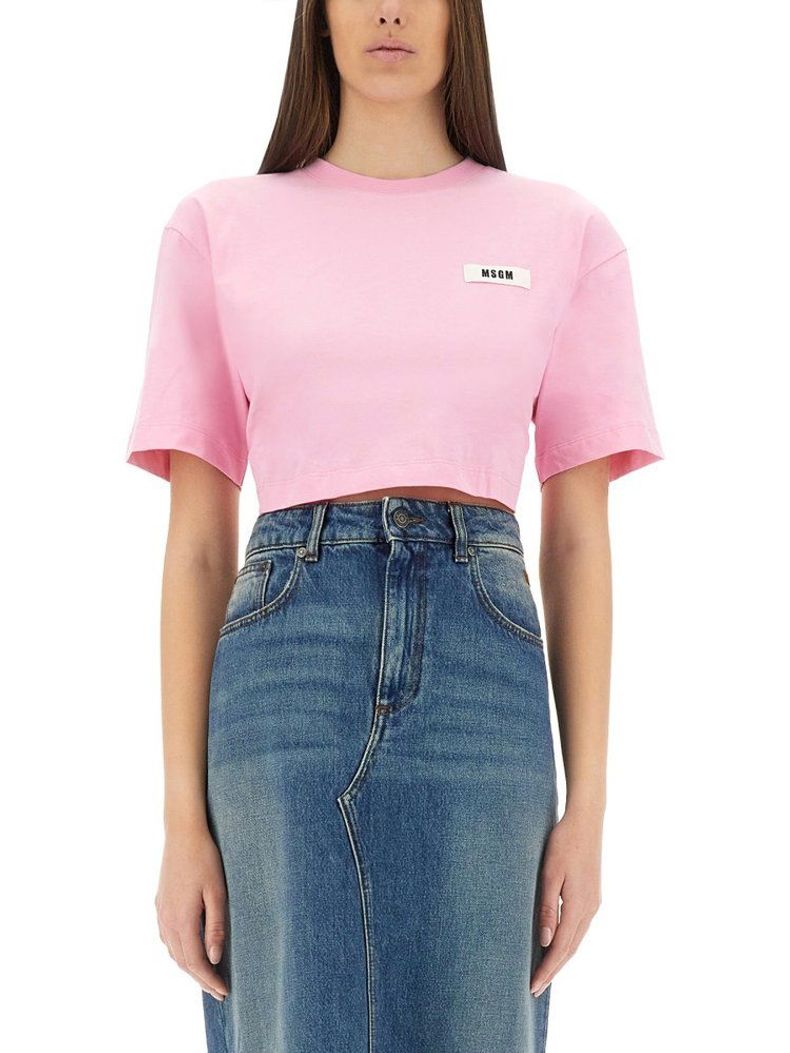 MSGM オフンハックセルフタイTシャツ 3841MDM116257002 01 오픈백 셀프타이 티셔츠 3841MDM116257002 12 | MSGM | 페칭