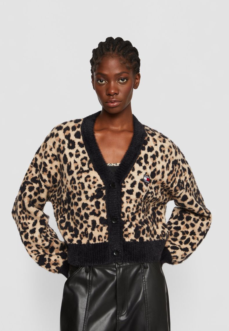 레오 가디건 Cardigan 탄 Tommy Jeans 페칭 FETCHING