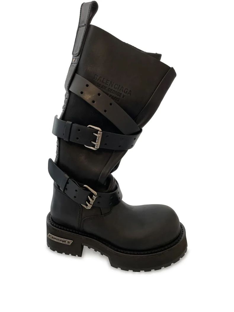 Venom Belted Knee High Boot | 발렌시아가 | FETCHING
