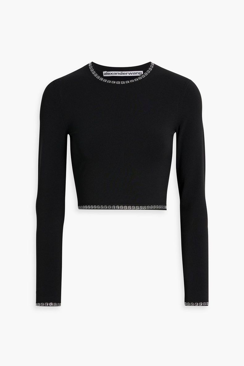 alexanderwang ニットトップス Alexander wang リブシュニール
