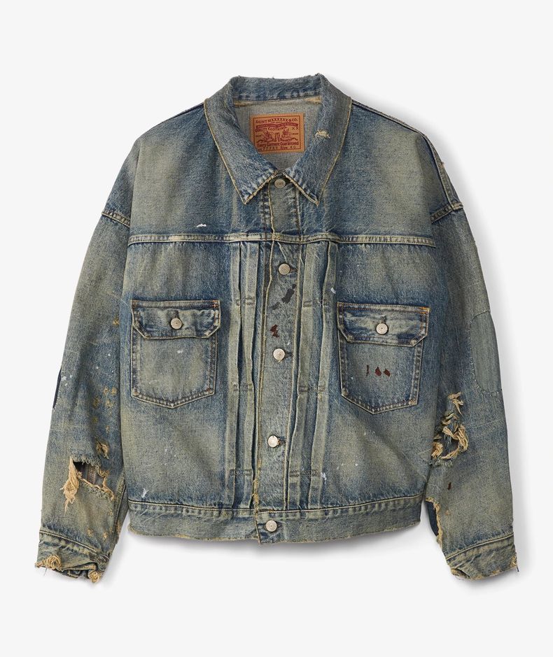 Denim Damage Jacket | Saint Michael | FETCHING