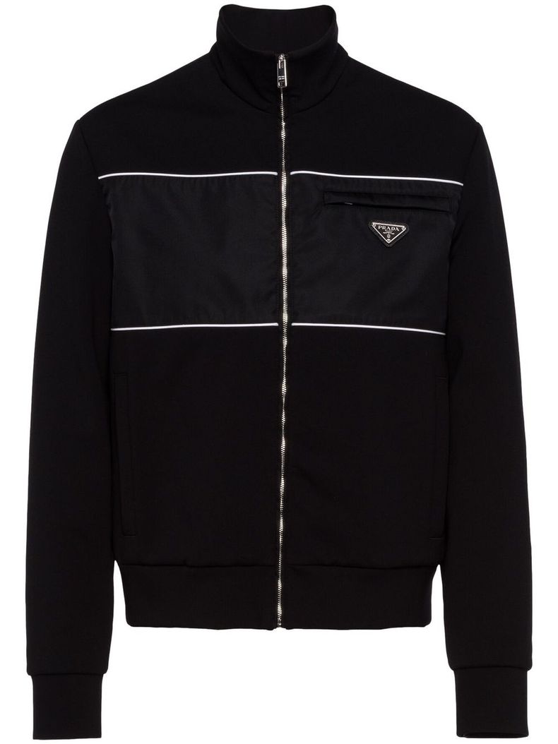 PRADA adidas RE-NYLON ジップジャケット プレート3本ライン Re-Nylon Panelled Zip Up Jacket | 프라다 | FETCHING