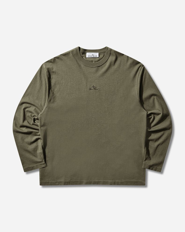 STONE  長袖カットソー カーキ ミリタリー ロングスリーブ Tシャツ | STONE ISLAND | FETCHING