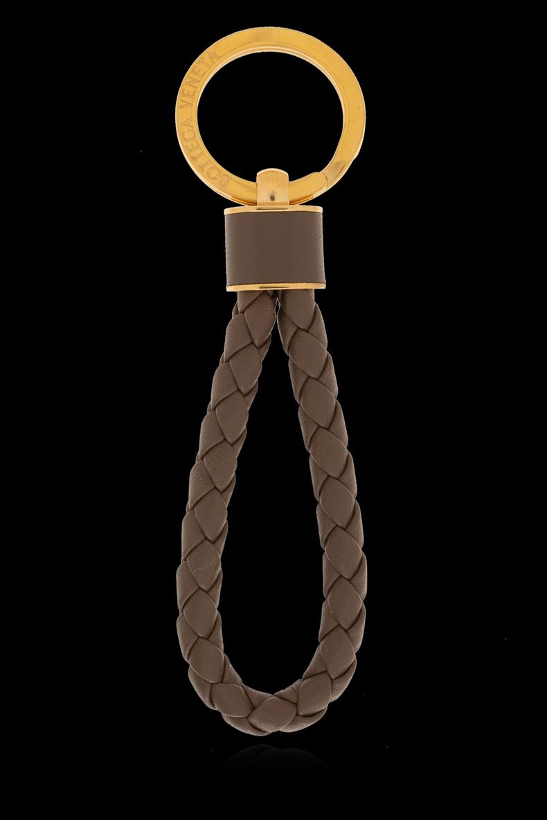보테가베네타 레더 Keyring, Women's, 브라운 - Main Image