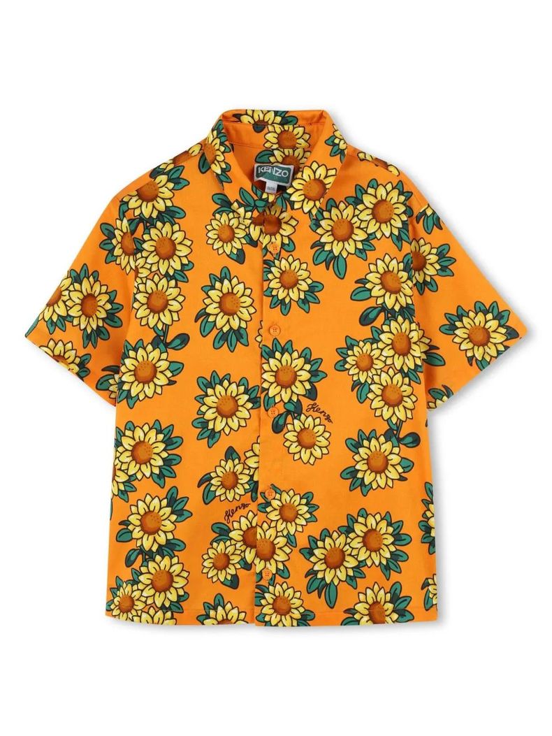 Sunflower Print Shirt | 겐조 키즈 | FETCHING
