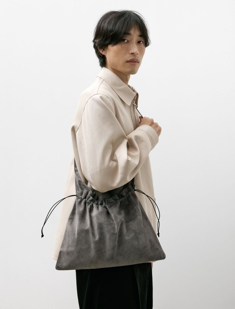 레드 크로스 백 빅 다크 그레이