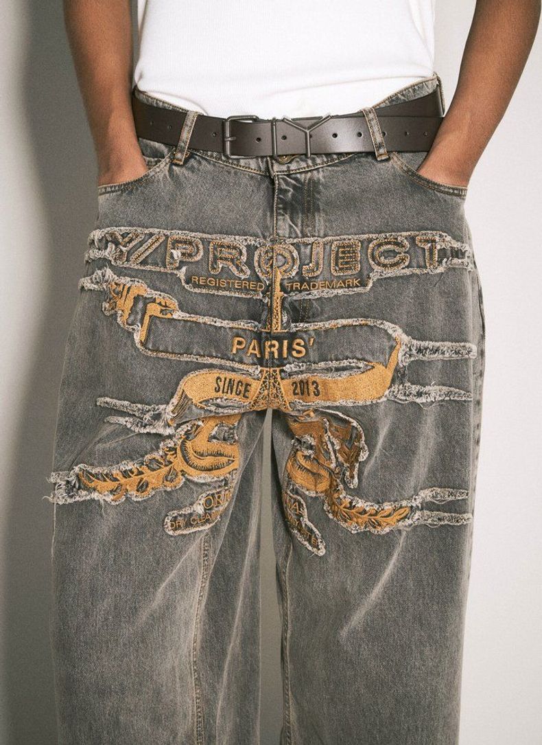 Y/PROJECT Yプラークバックルベルト 621BE007 EBONY ワイ プロジェクト - Y/PROJECT | Y Belt 35mm-Black-1の通販