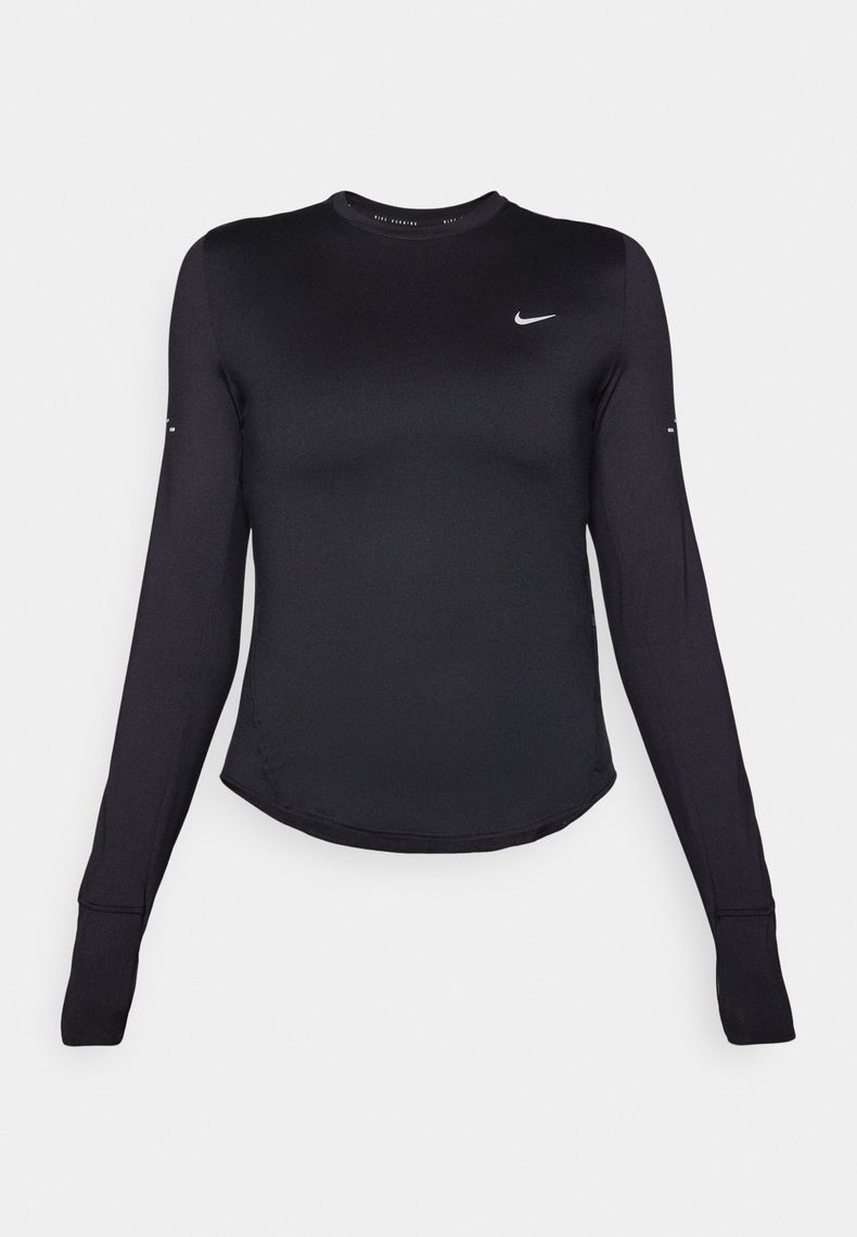 스위프트 긴팔 탑 블랙 리플렉티브 실버 | 나이키 | 페칭 FETCHING