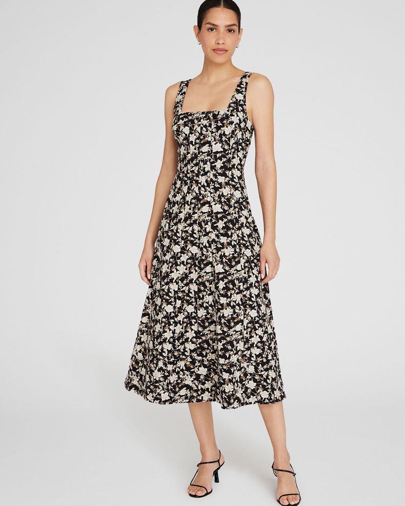 Printed Midi Dress | CLUB MONACO | FETCHING Printed Midi Dress | CLUB MONACO | FETCHING