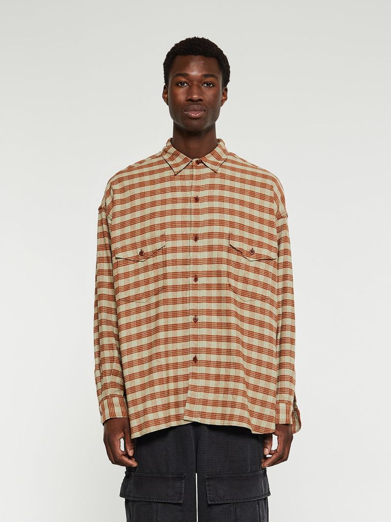 코튼 실크 덱 셔츠 선셋 SUGF356E | 나나미카 | 페칭 FETCHING