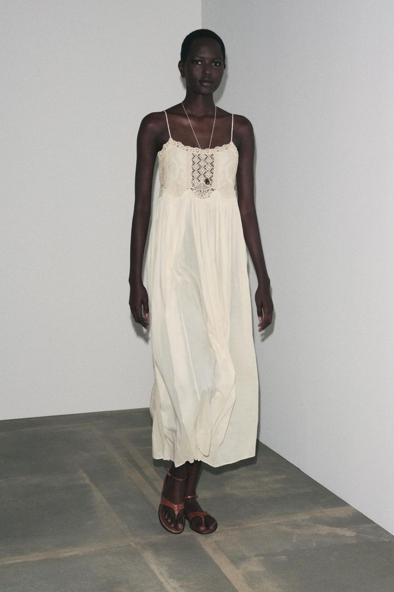 ZW 컬렉션 크로셰 스트랩 원피스 6895276 | ZARA | 페칭 FETCHING