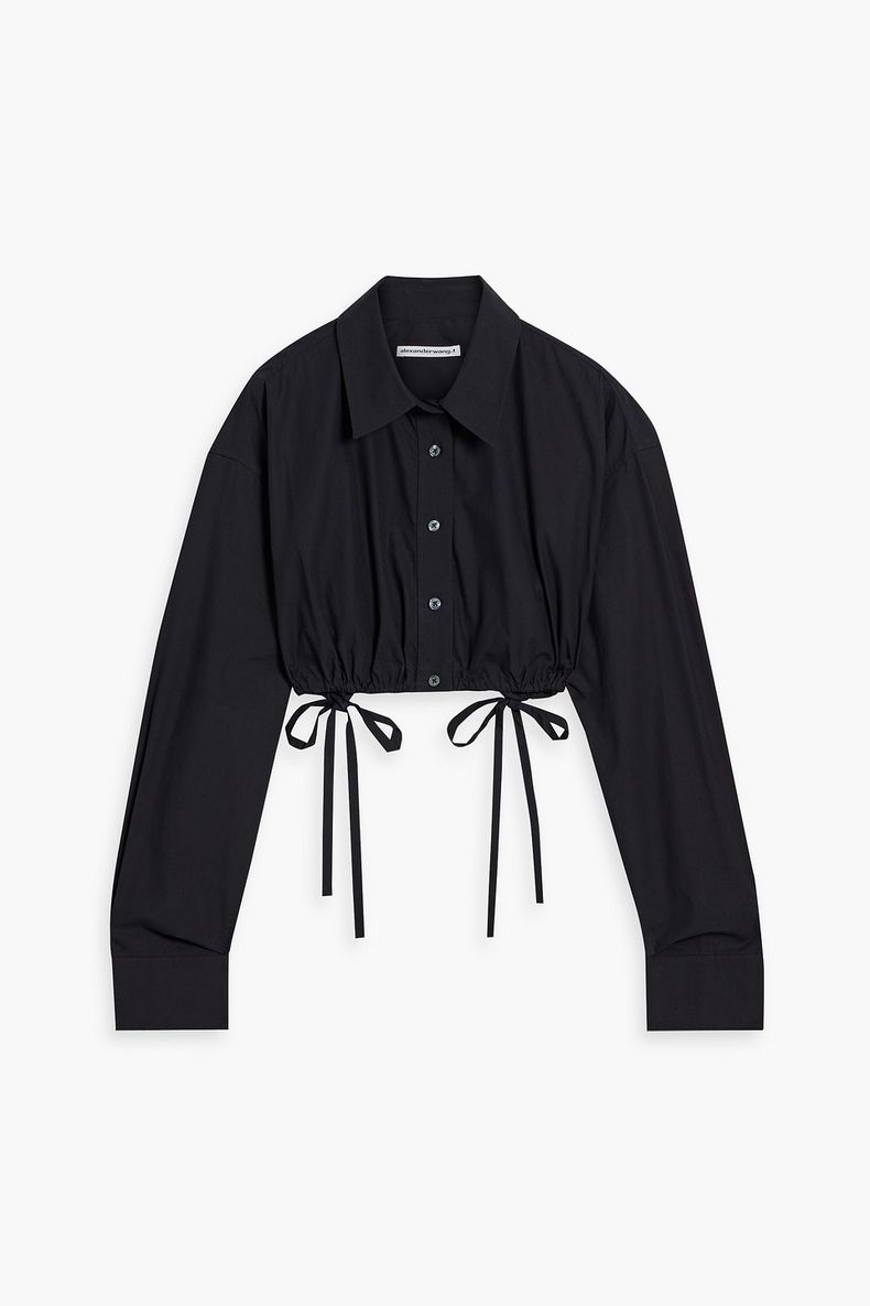 クロップド コットン ポプリン シャツ | ALEXANDER WANG | FETCHING