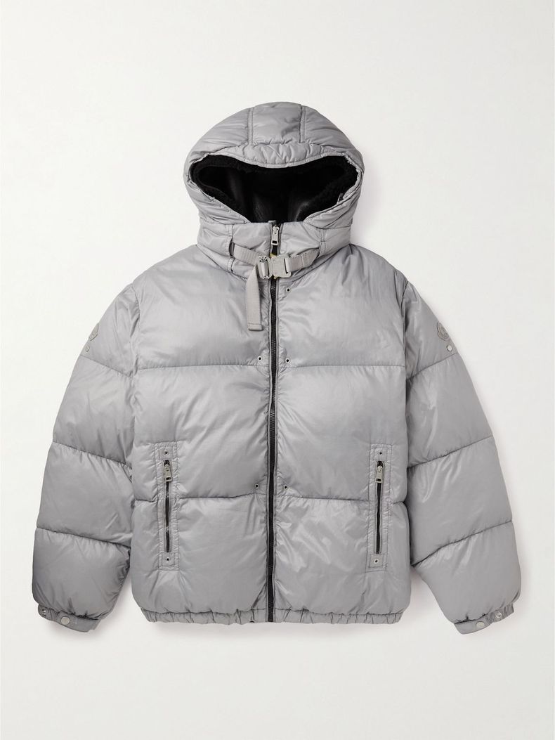 6 Moncler 1017 ALYX 9SM Quilted Shell Hooded Down Jacket with