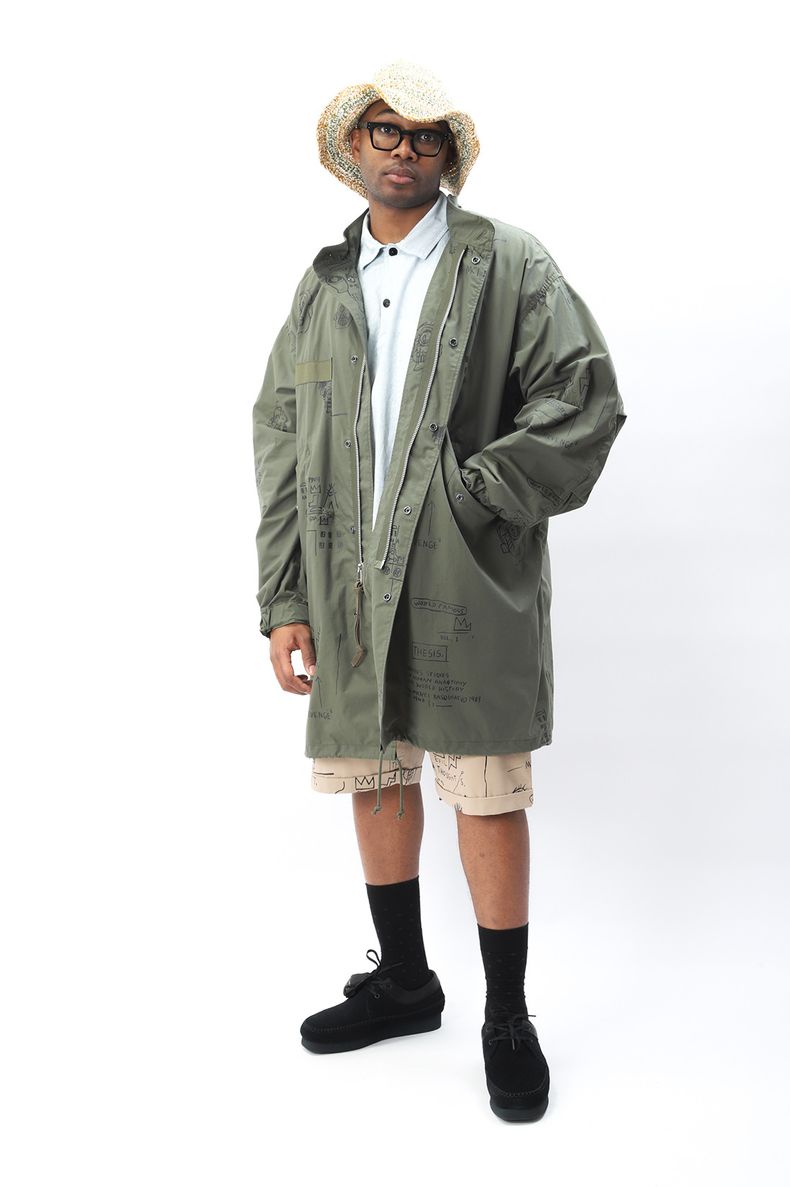 JUNYA WATANABE ベージュトレンチワンピースXS Wk-c001-051 엑스 바스키아 코트 올리브 | 준야 와타나베 | 페칭