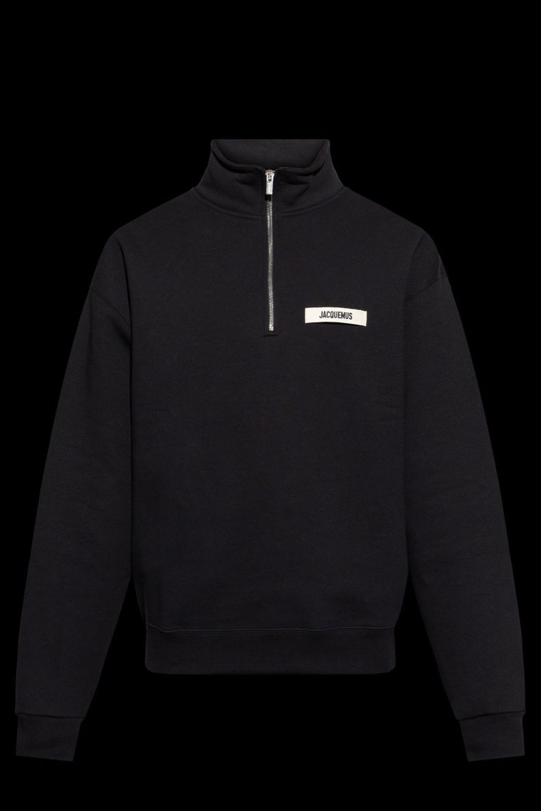 로고 맨스 스웨트셔츠 블랙 | 자크뮈스 | 페칭 FETCHING