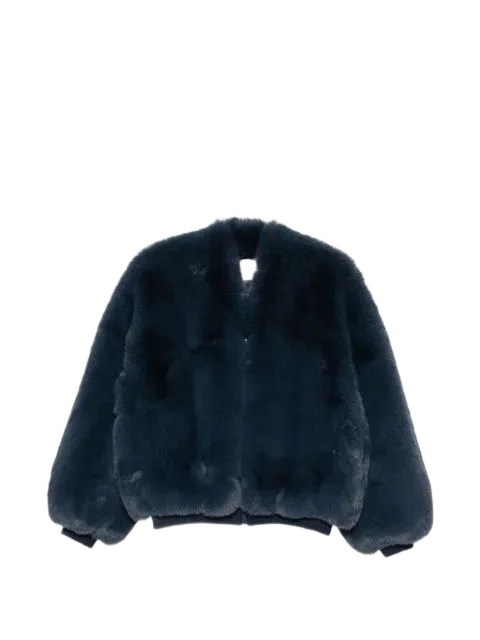 The Frankie Shop 페이크 퍼 집업 코트