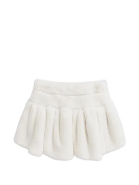 Simonetta kids 페이크 퍼 러플 스커트