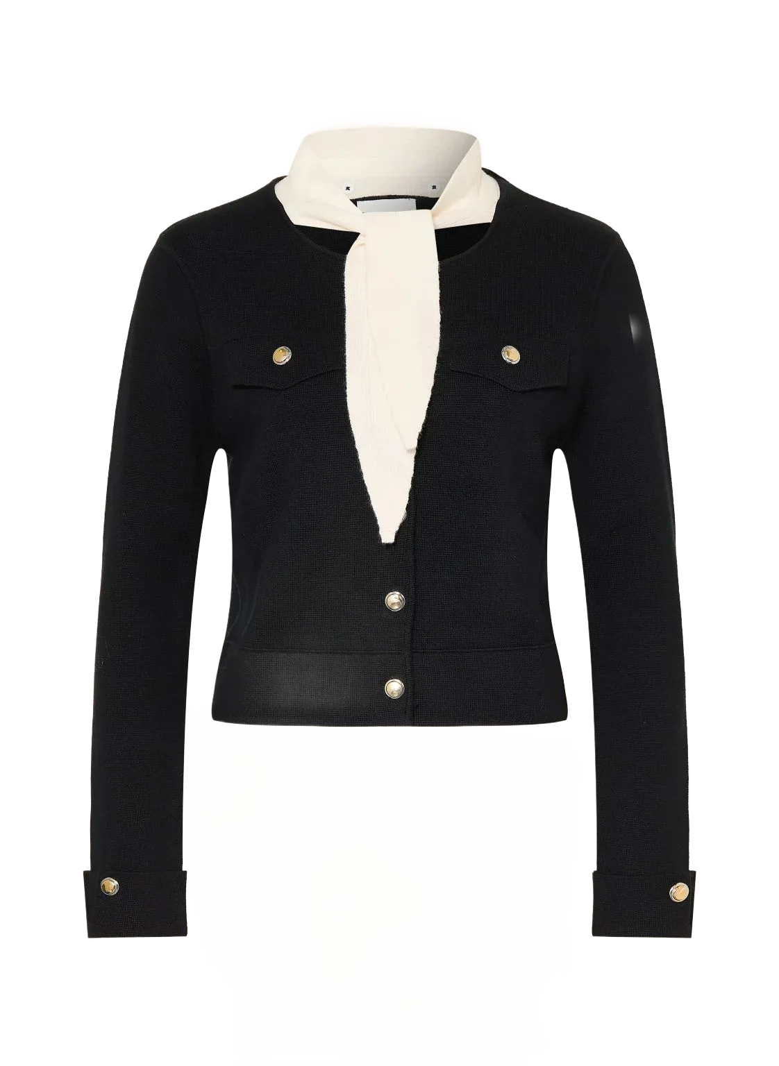 Claudie Pierlot  탈부착 가능한 카라 니트 자켓