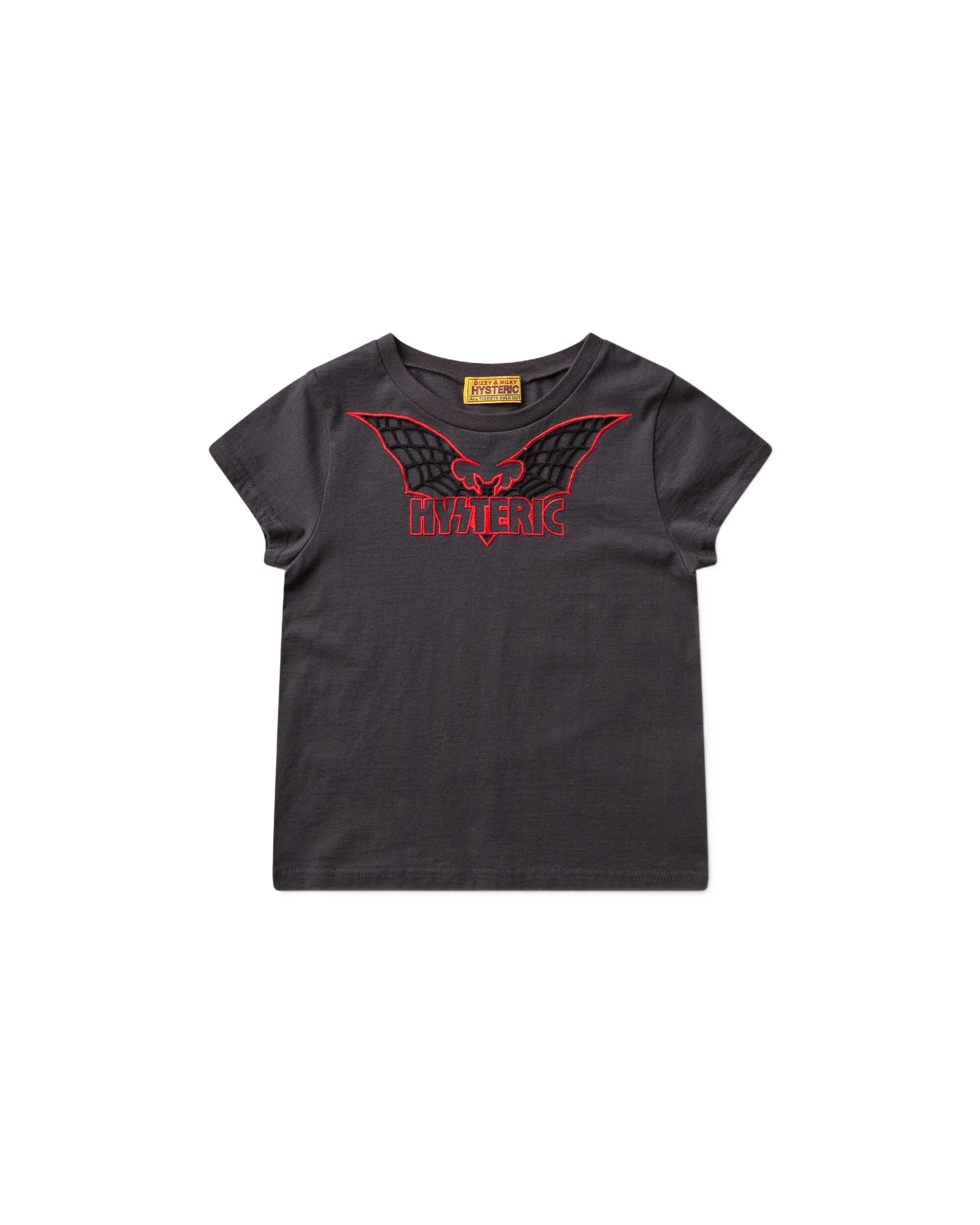 HYSTERIC GLAMOUR 여성 배트 웹 자수 아기 티셔츠