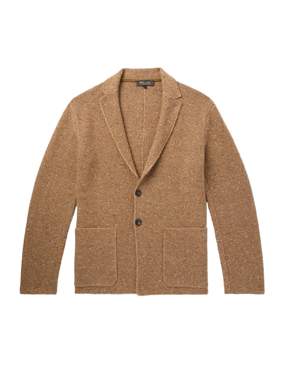 LOROPIANA 세르본니오 캐시미어 리넨 혼합 트위드 가디건