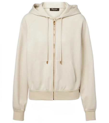 LOROPIANA 비에라 코튼 실크 캐시미어 후디