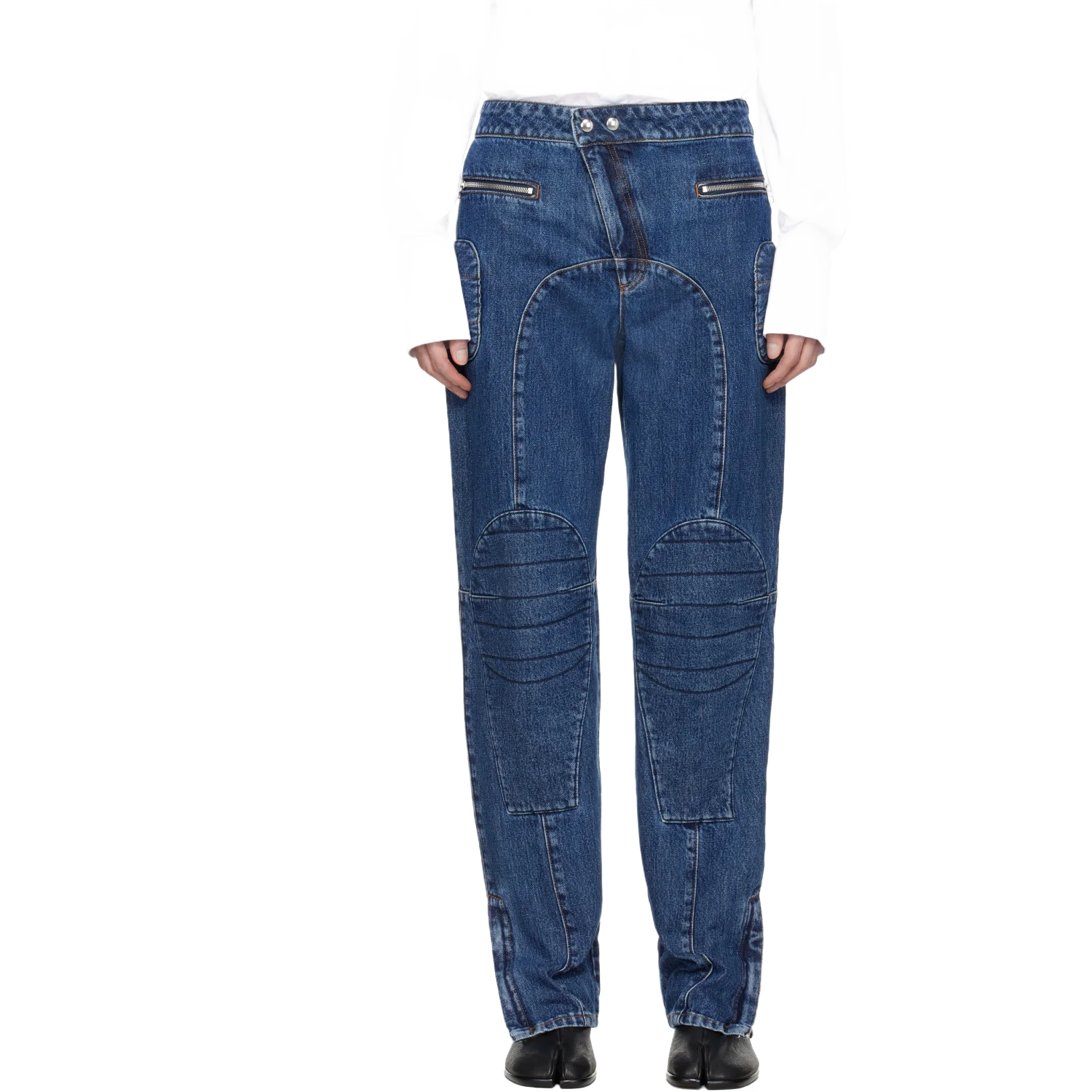 JEAN PAUL GAULTIER 블루 패치워크 진