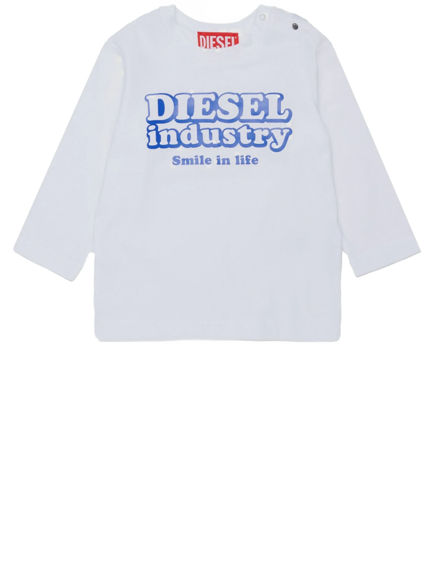 Diesel Kids 디젤 인더스트리 프린트 긴팔 티셔츠