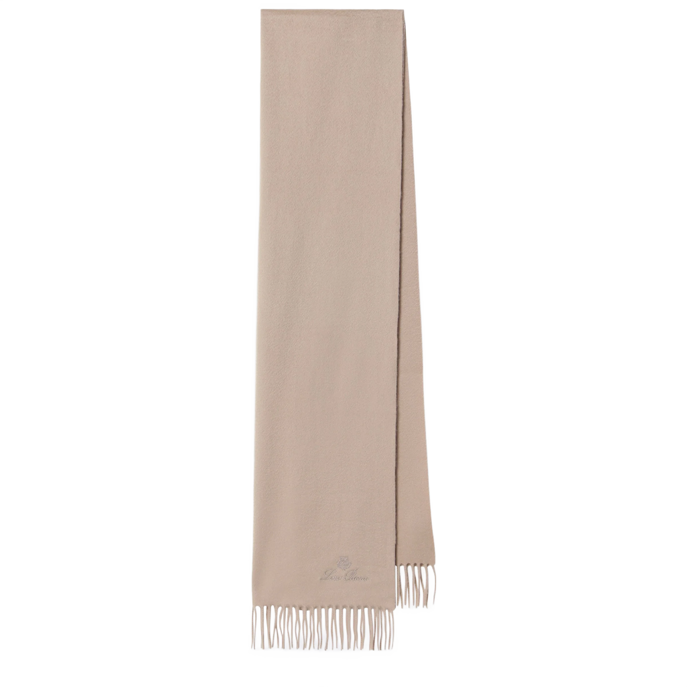LOROPIANA 베이지 캐시미어 스카프
