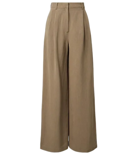 The Frankie Shop 마르파 플리츠 와이드 레그 팬츠