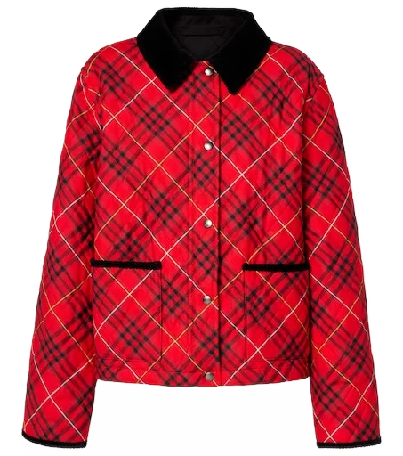 BURBERRY 체크 코튼 자켓